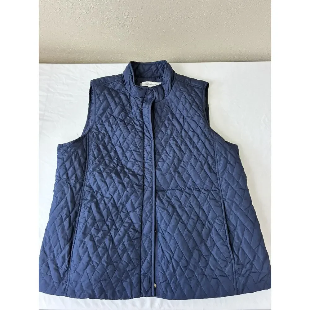 Croft & Barrow XL Blue Quilted Vest